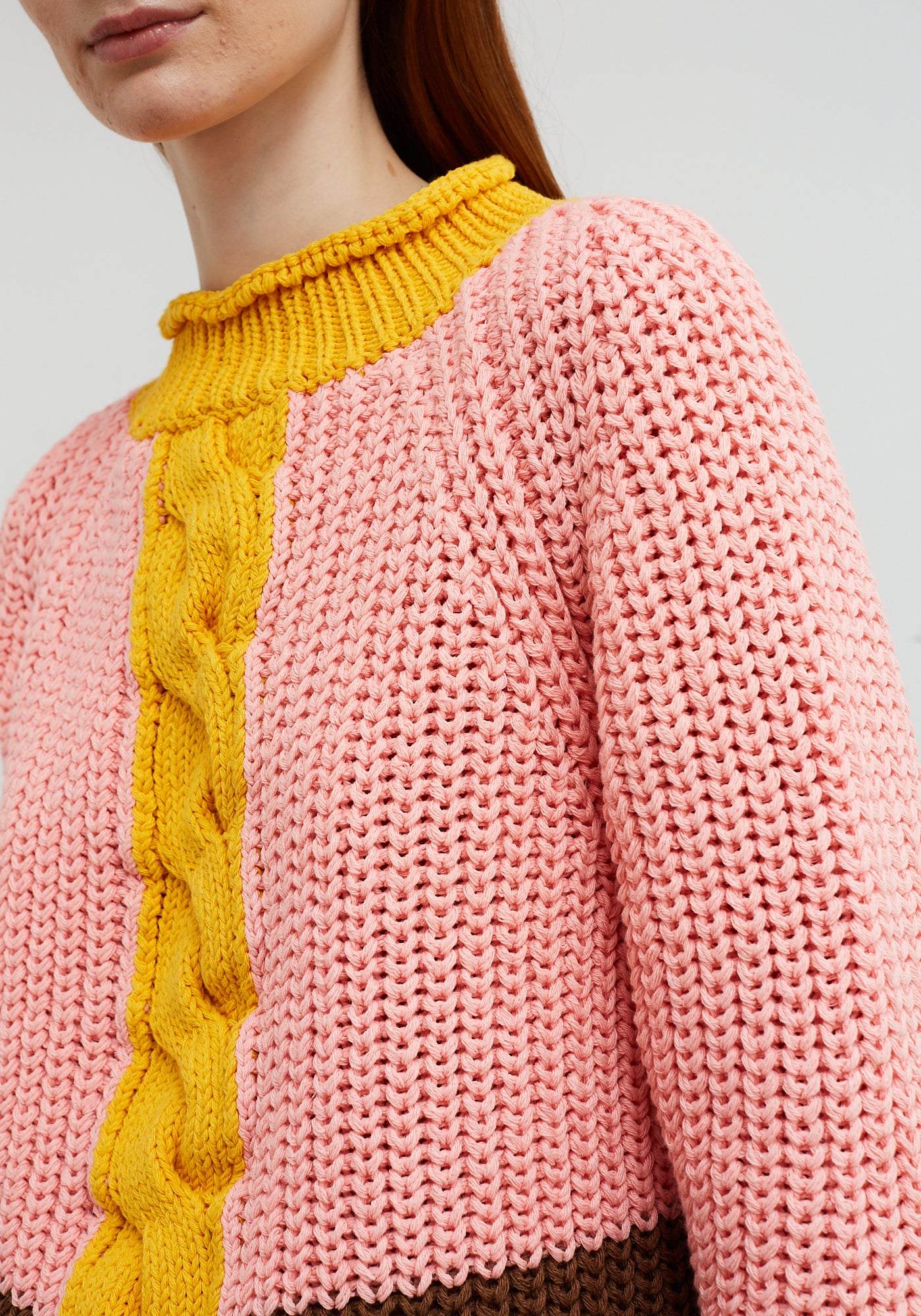 Maillot Braid Rose