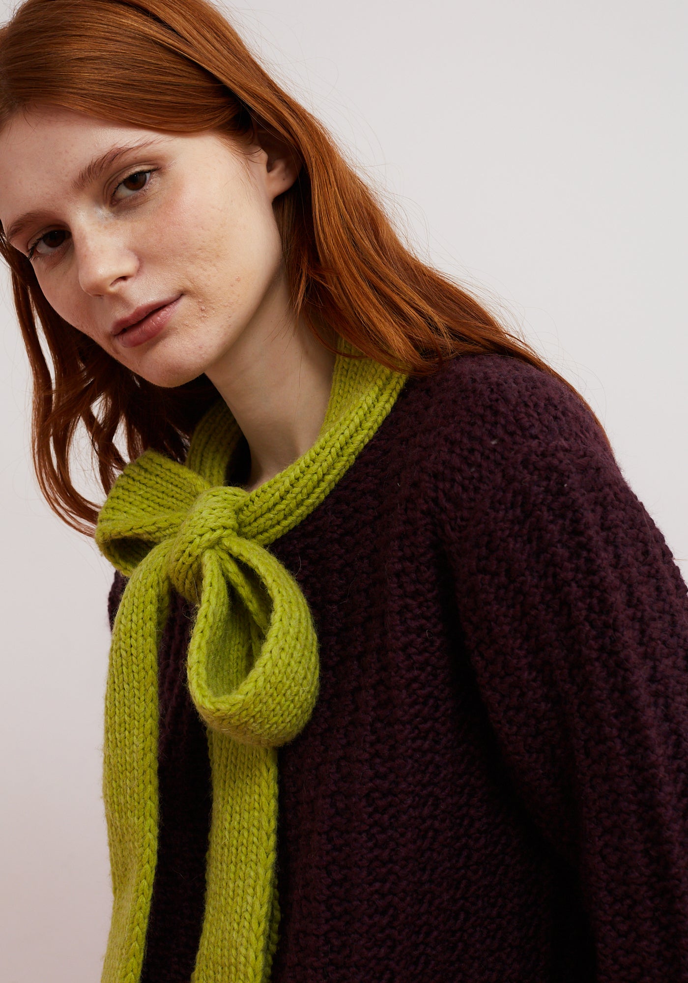 Cardigan Grace Aubergine