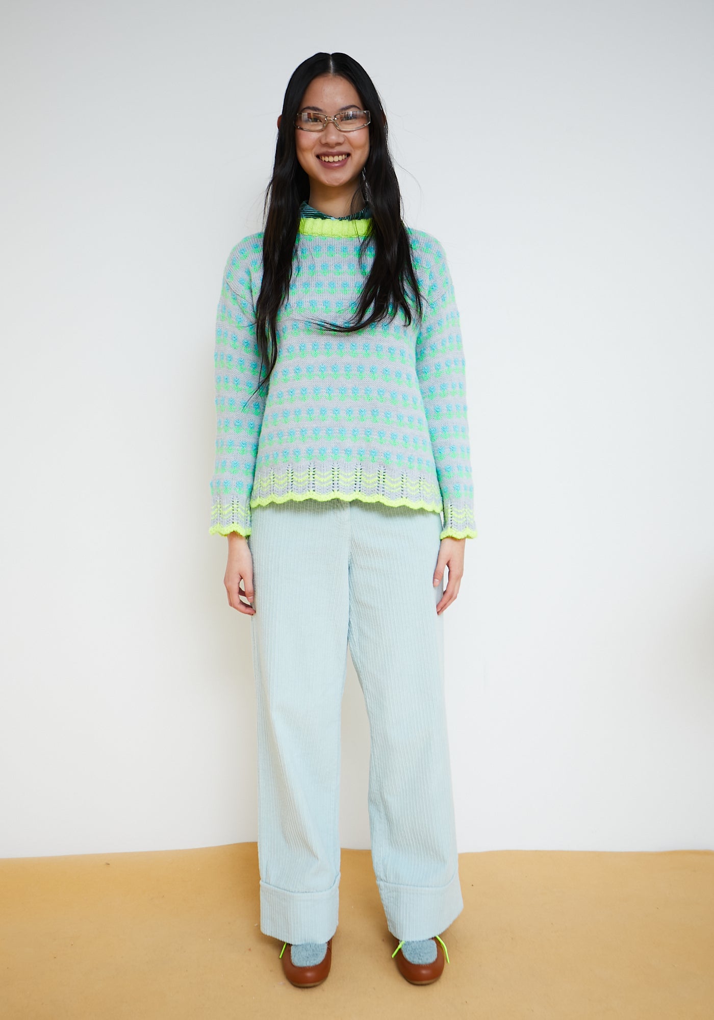 Pantalon Parchis Bleu