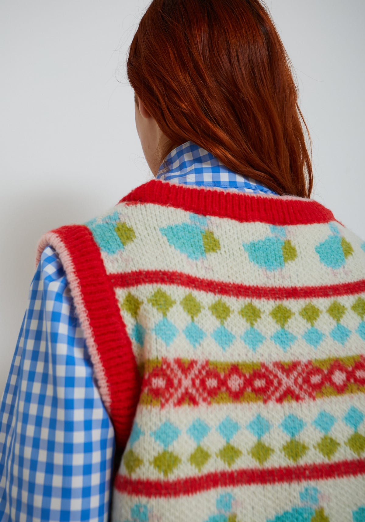 Gilet Maglia Duck Rosso