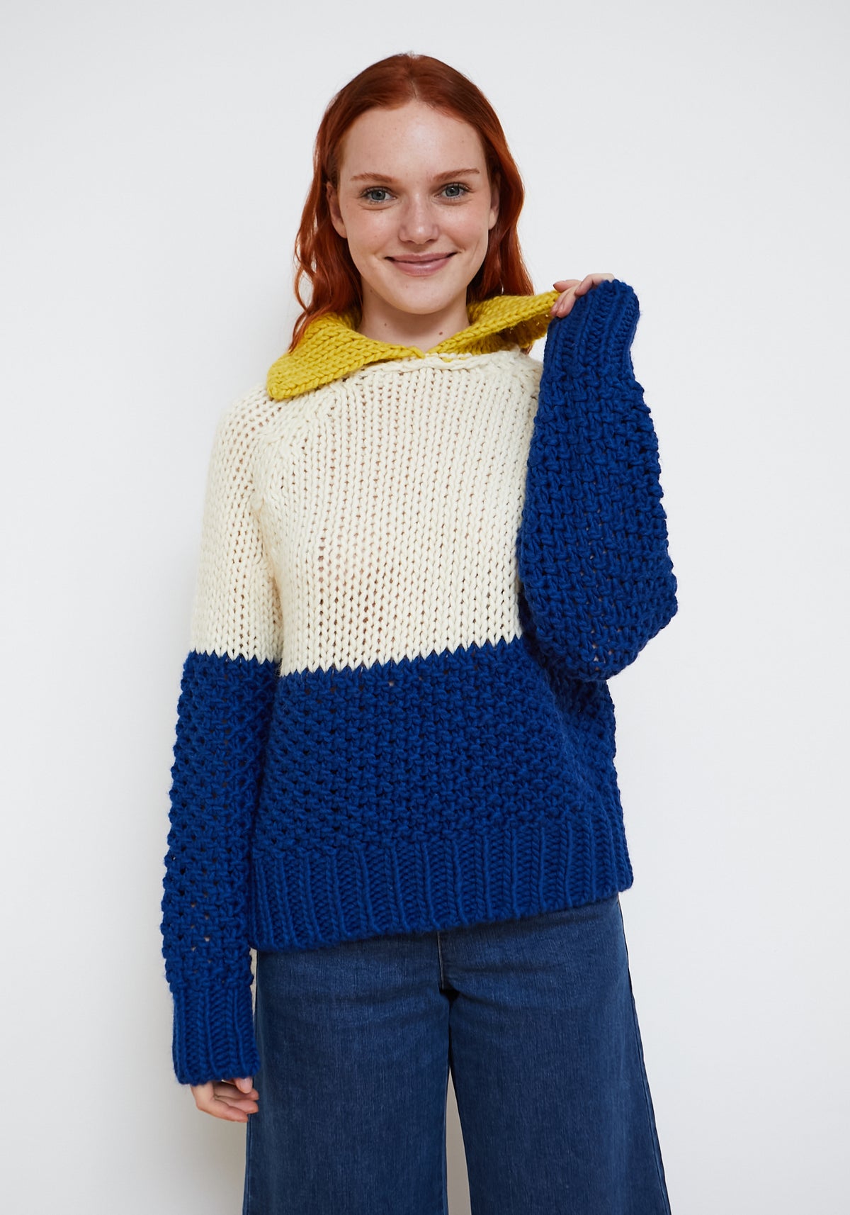 Pull Glase Bleu Marine