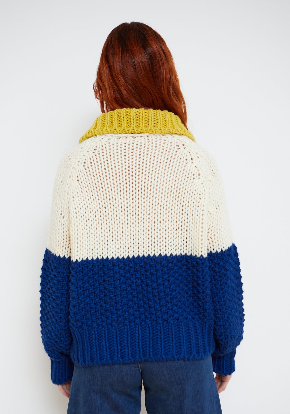 Pull Glase Bleu Marine