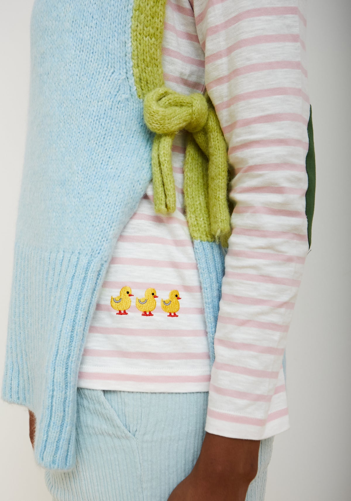 Gilet Maglia Clue Cielo