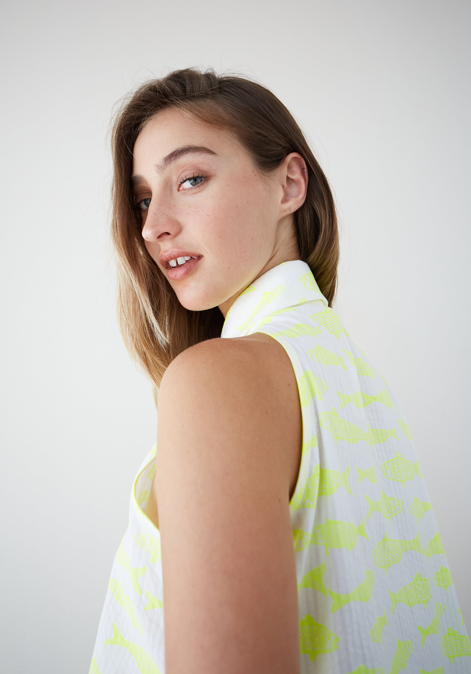 Blouse Tonic Poissons Jaunes