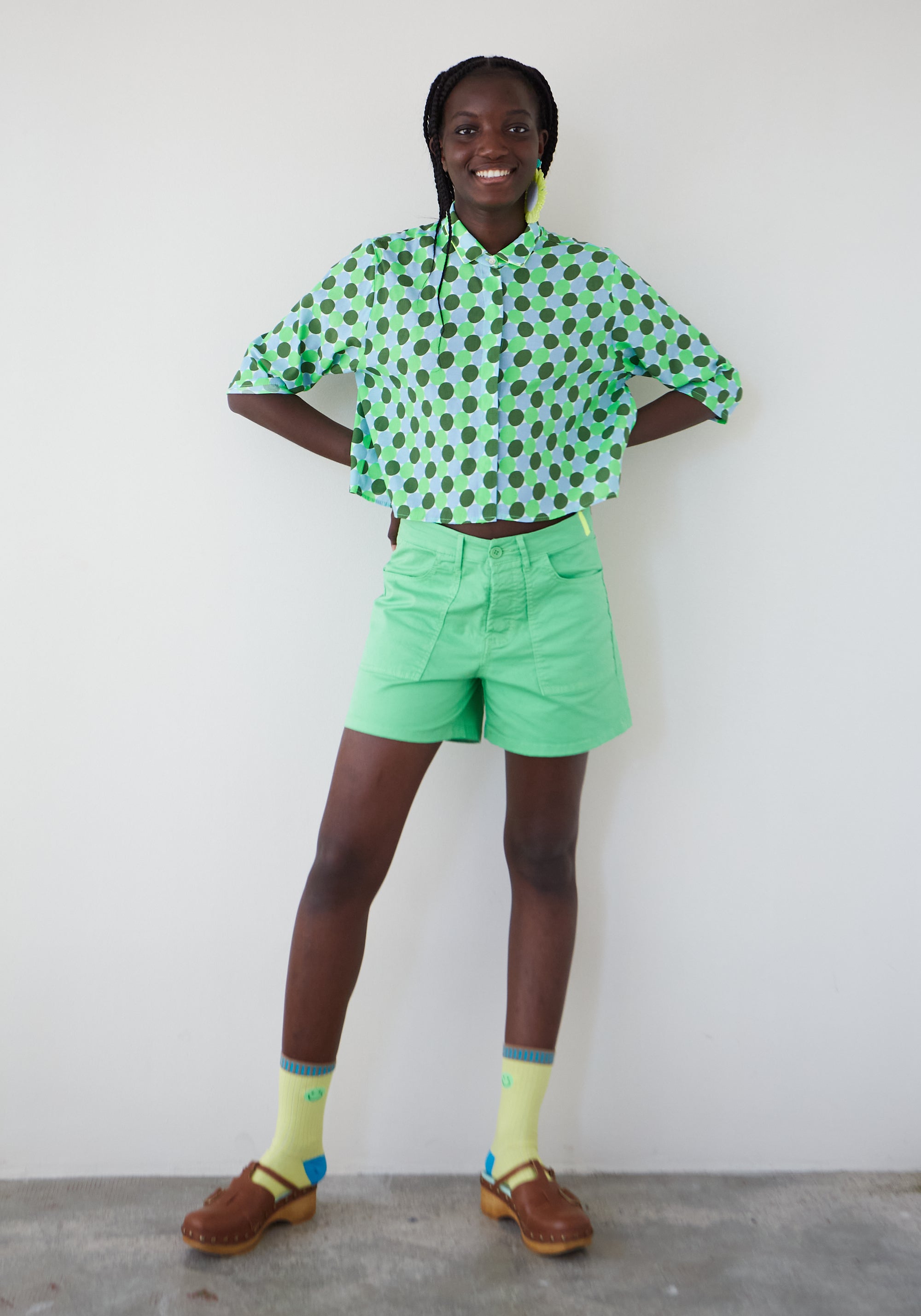Camicia Shadow Topos Verde
