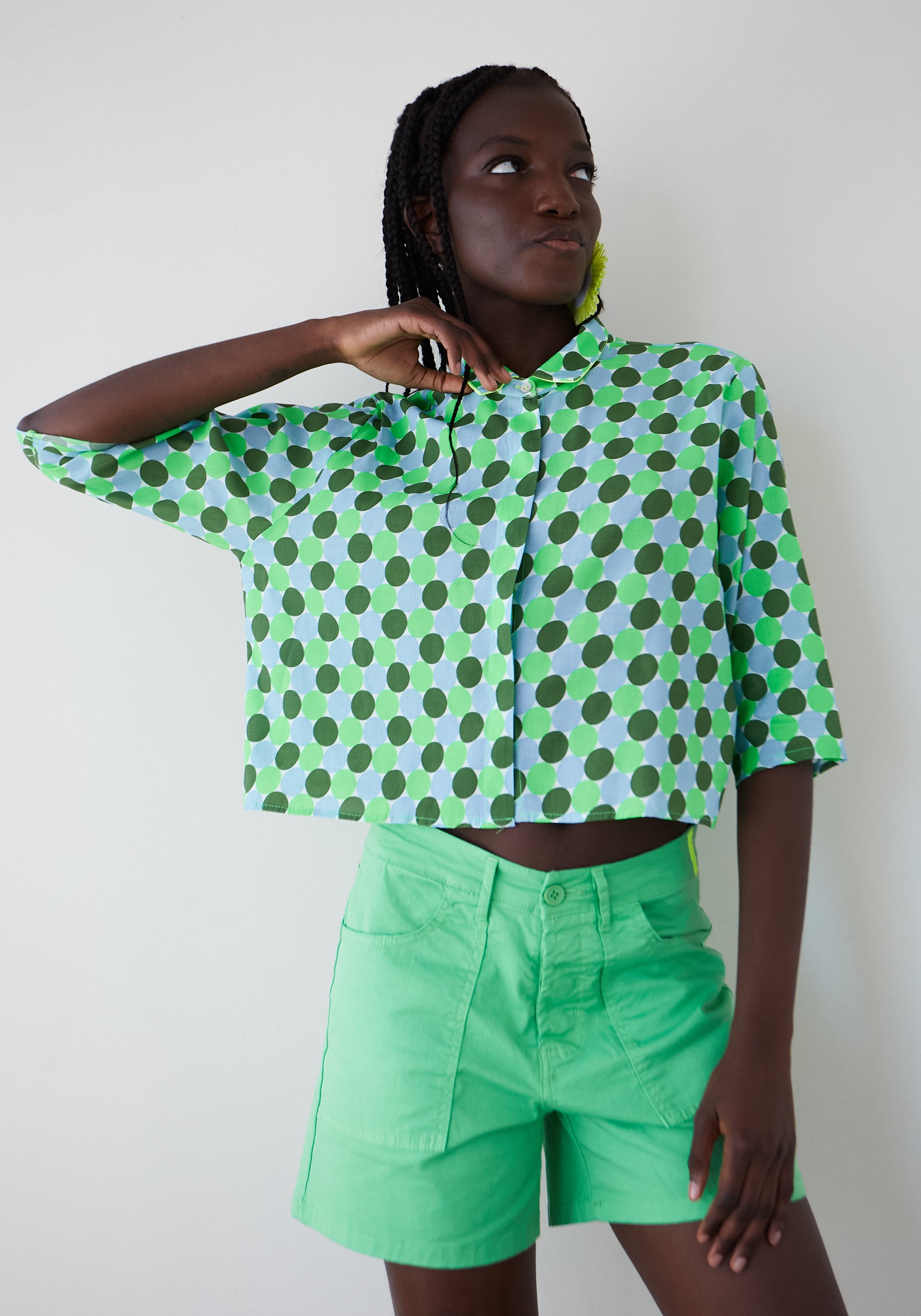 Camicia Shadow Topos Verde