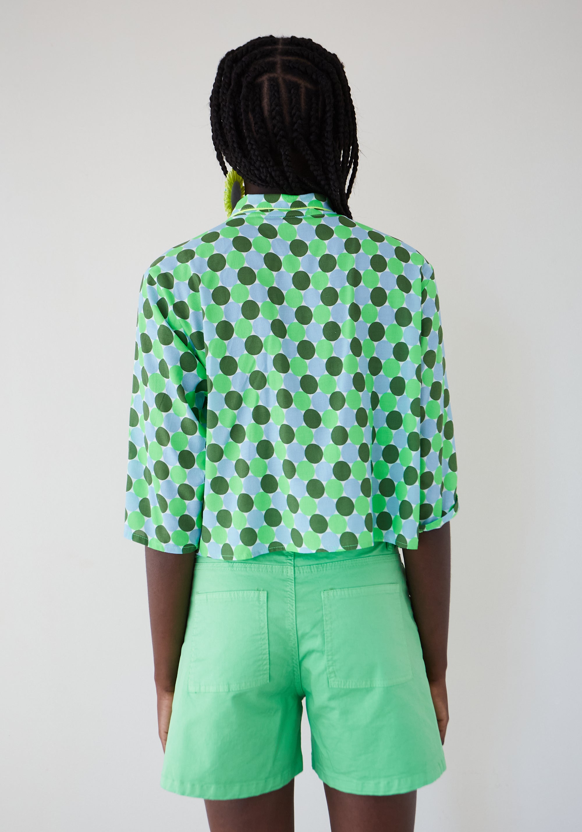 Camicia Shadow Topos Verde