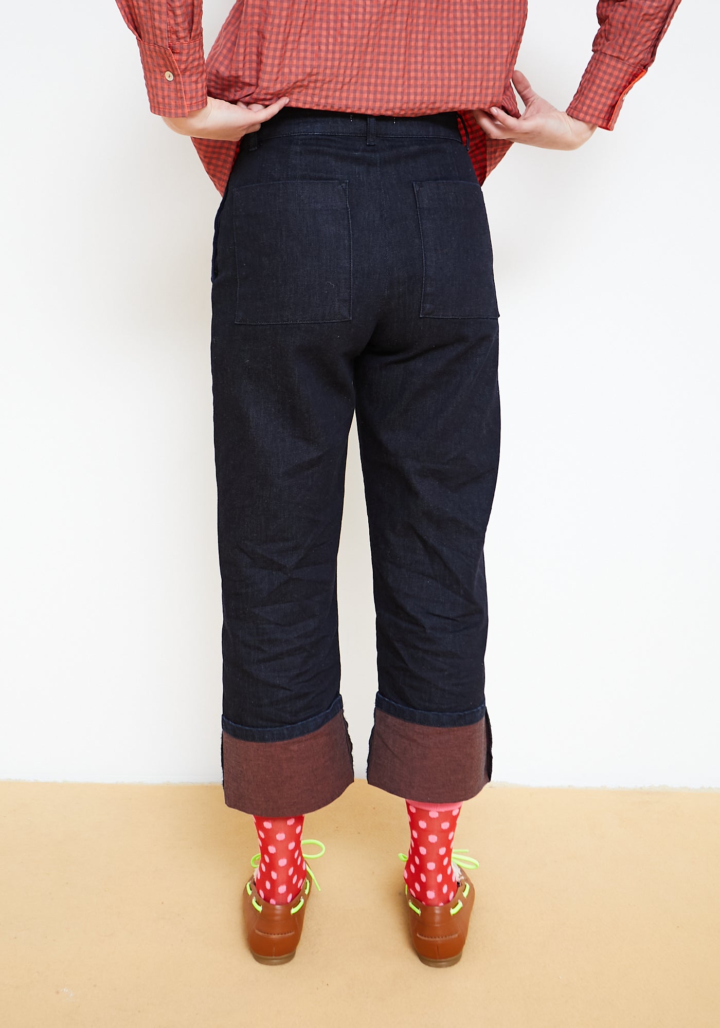 Pantaloni Jenga Marrone