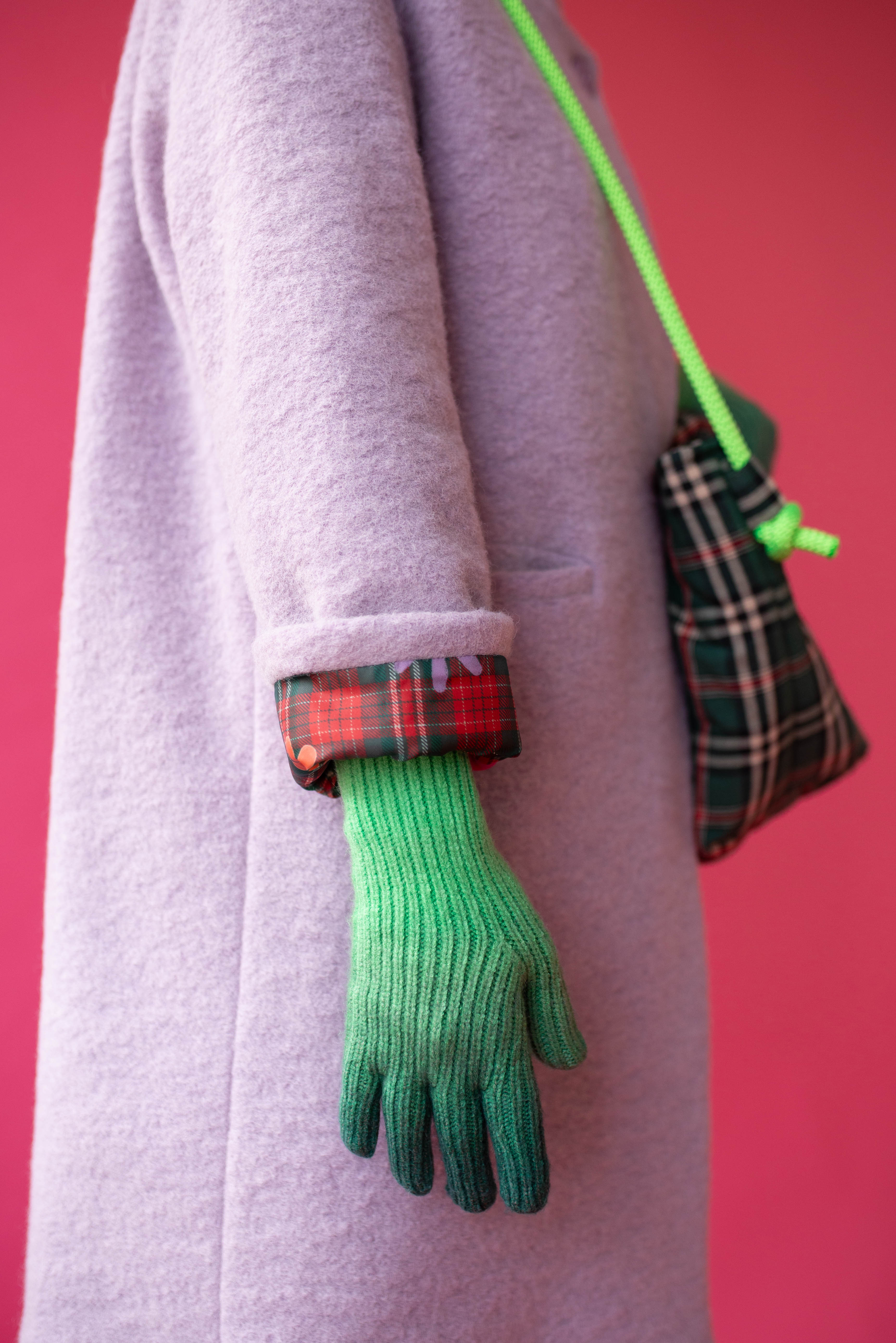 Guanti sfumati verdi