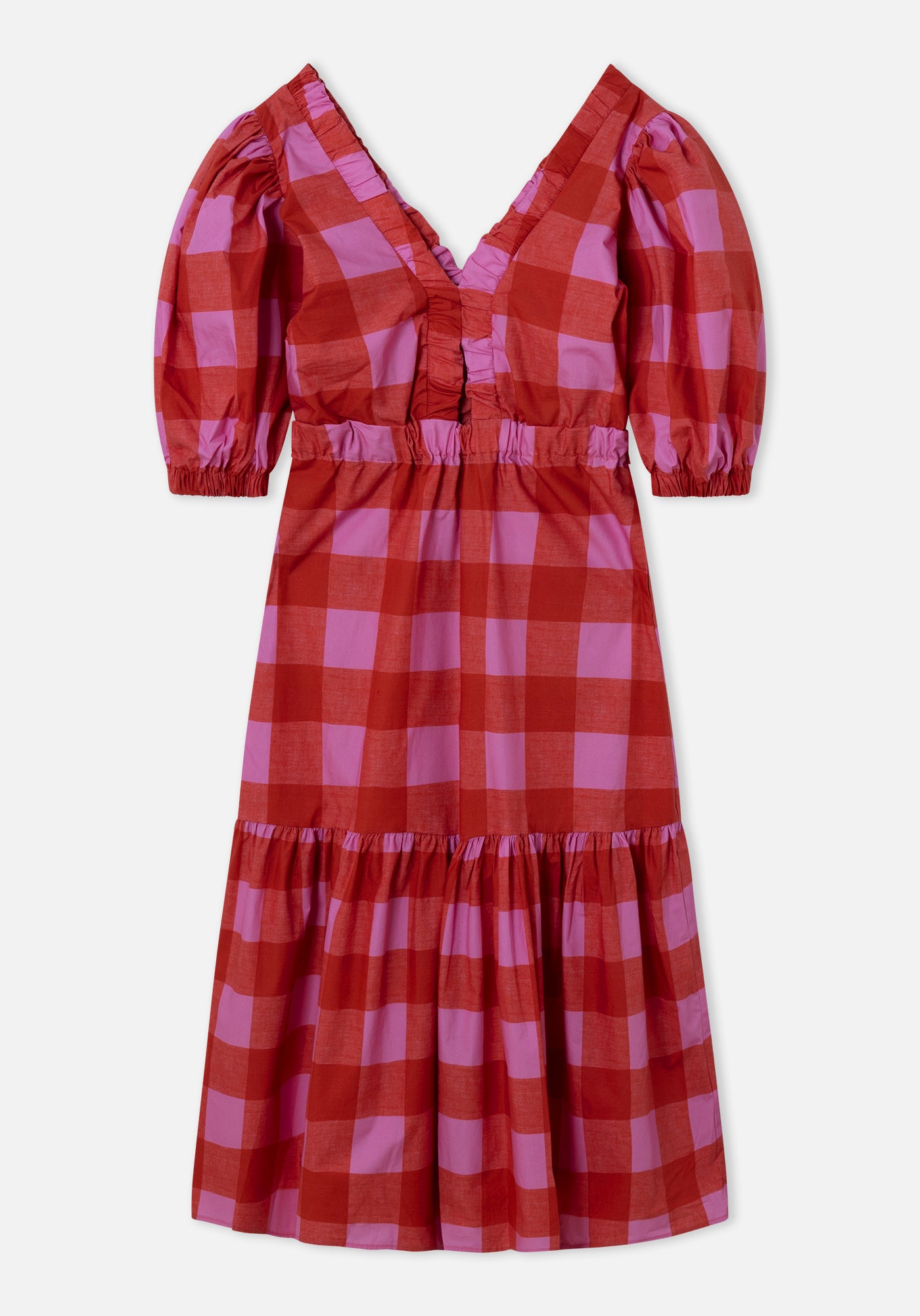 Vestito Joy Vichy Rosso
