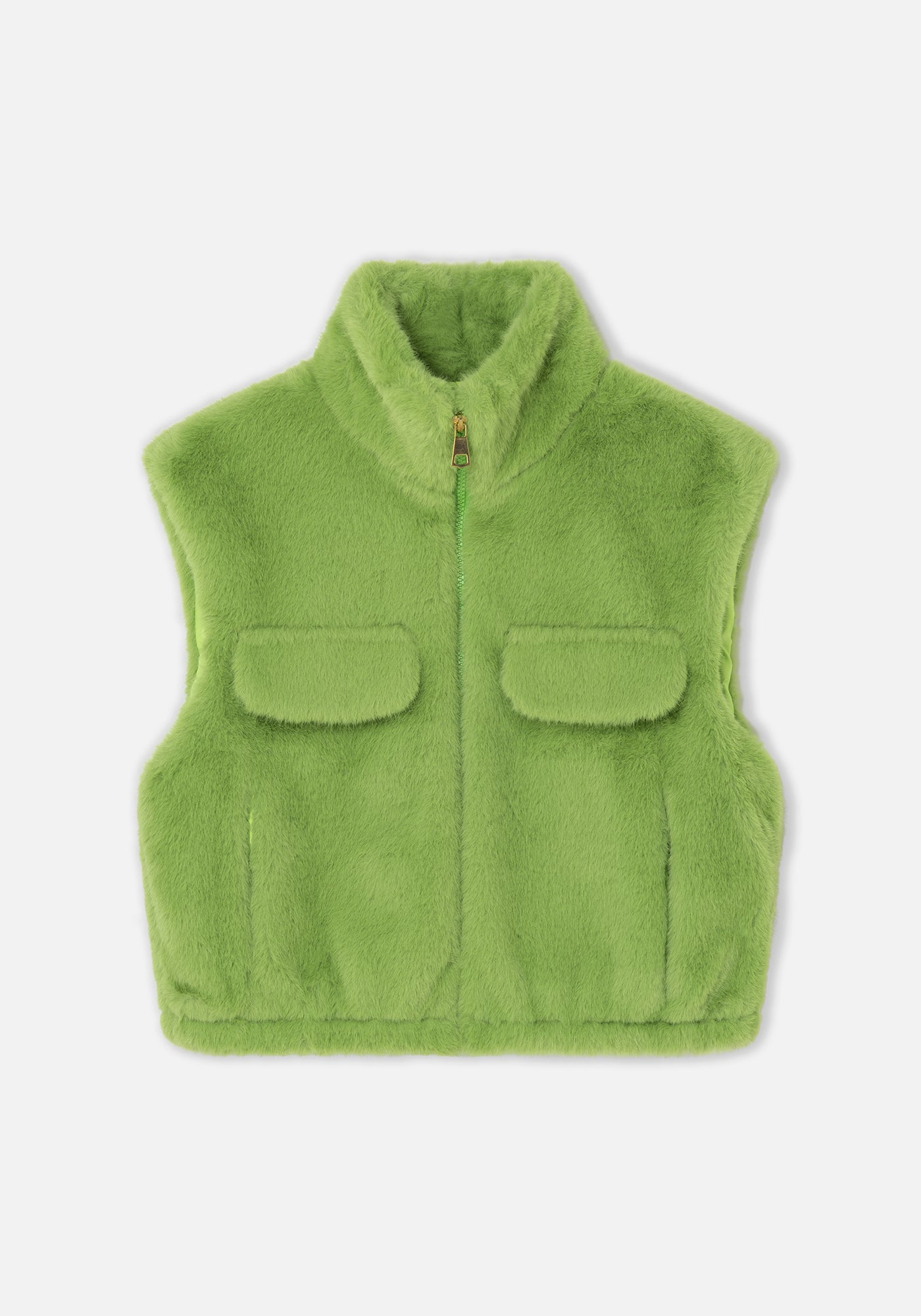 Gilet Pelliccia Verde