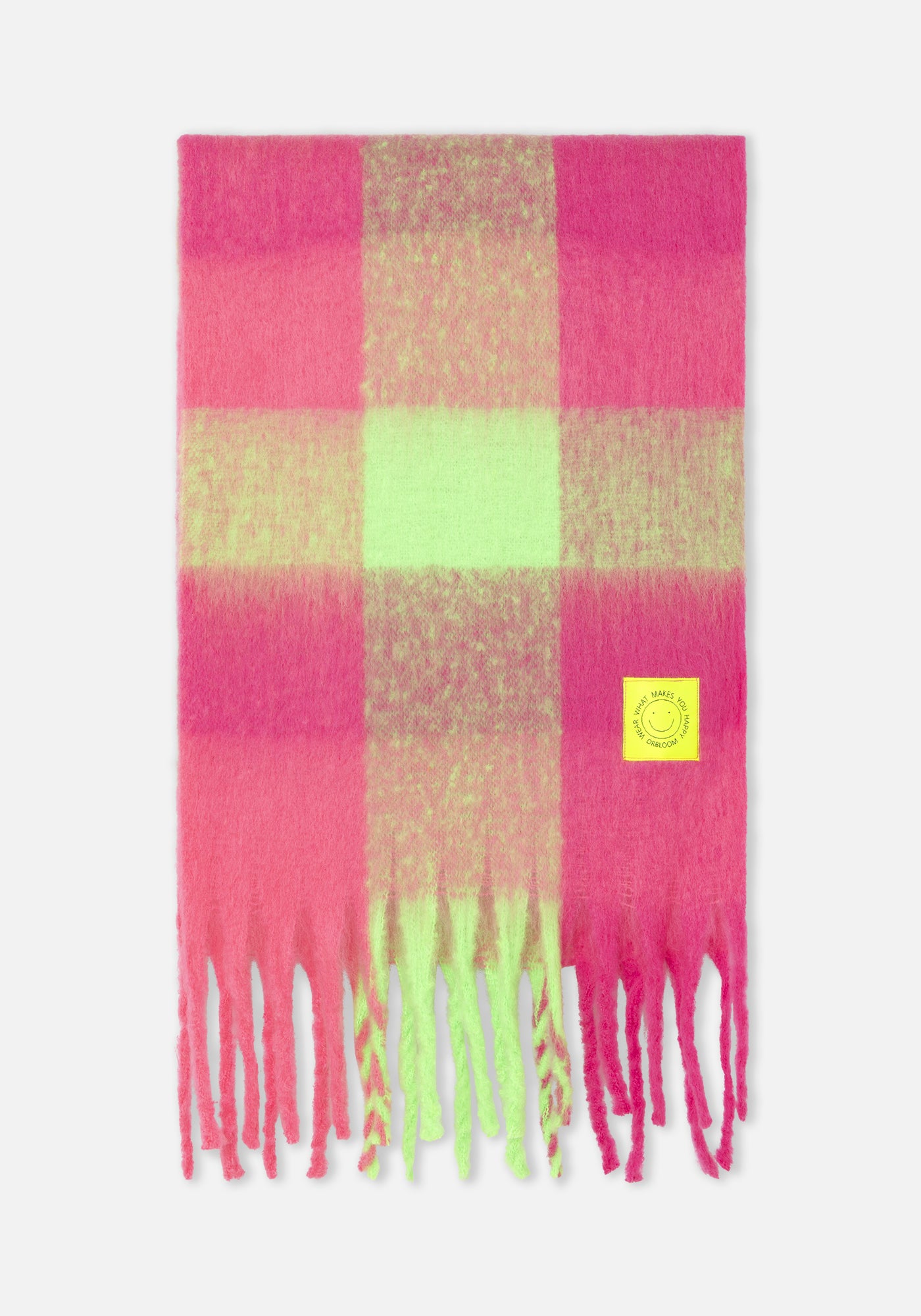 Sciarpa a quadri Rosa/Lima