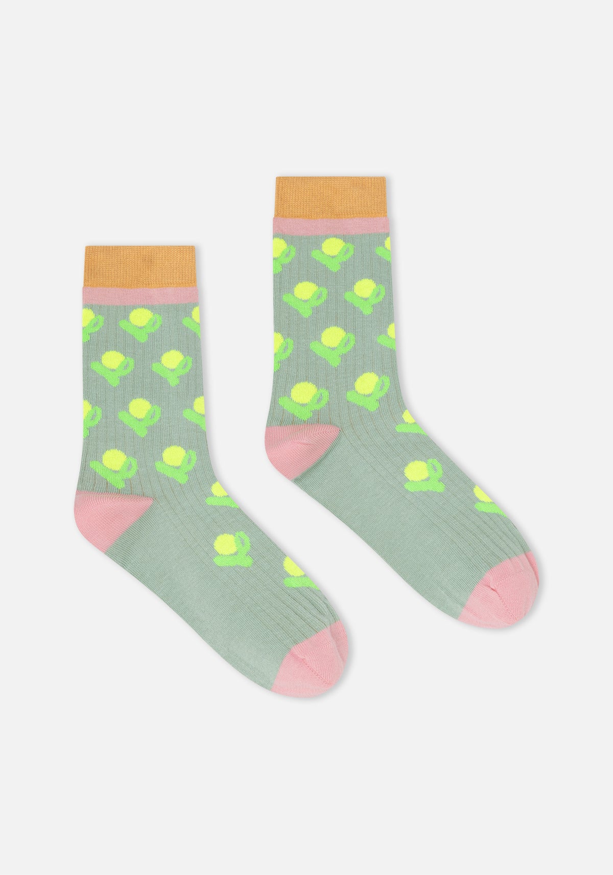 Chaussettes Fleur Aqua