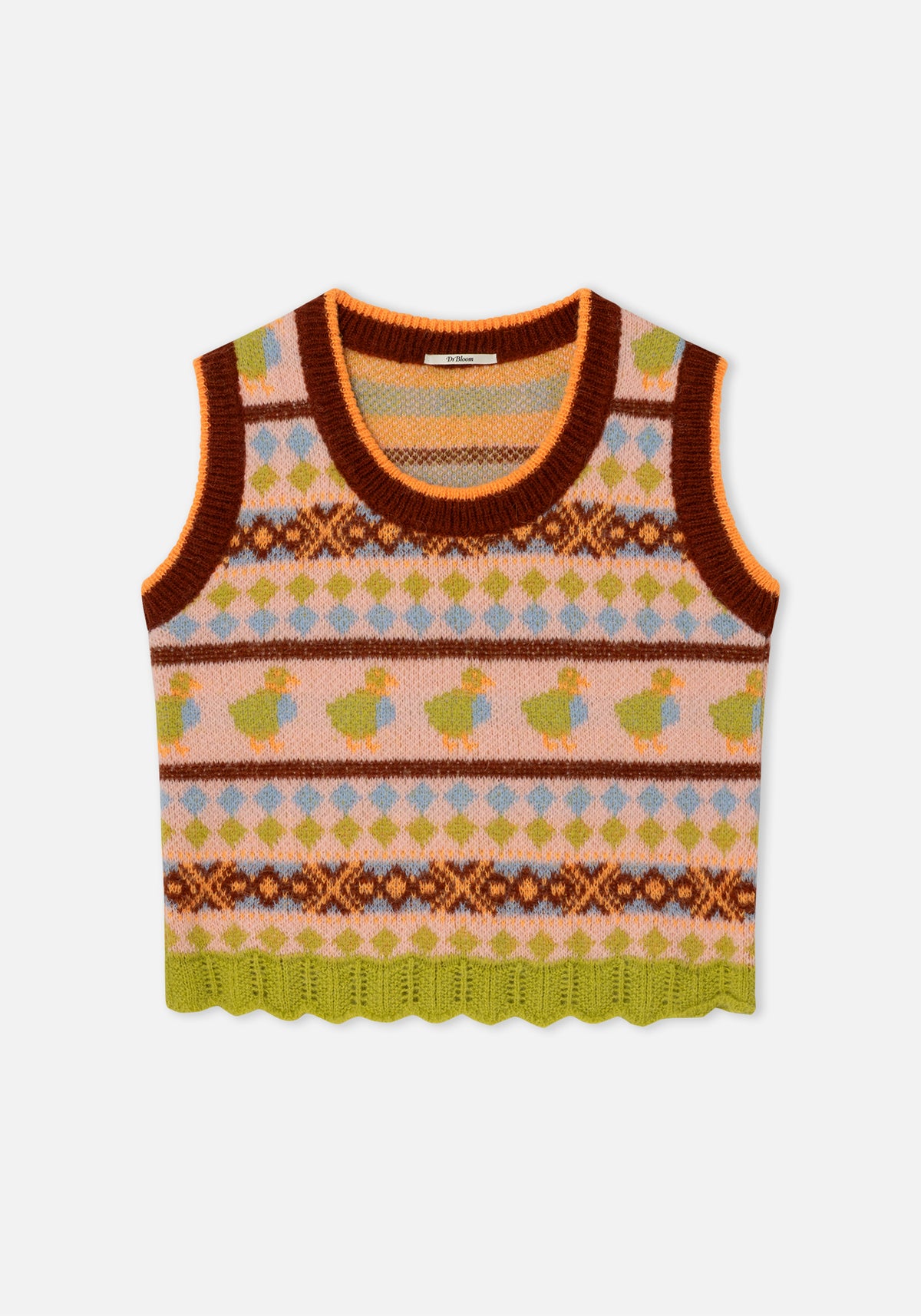 Pull Sans Manches Duck Marron