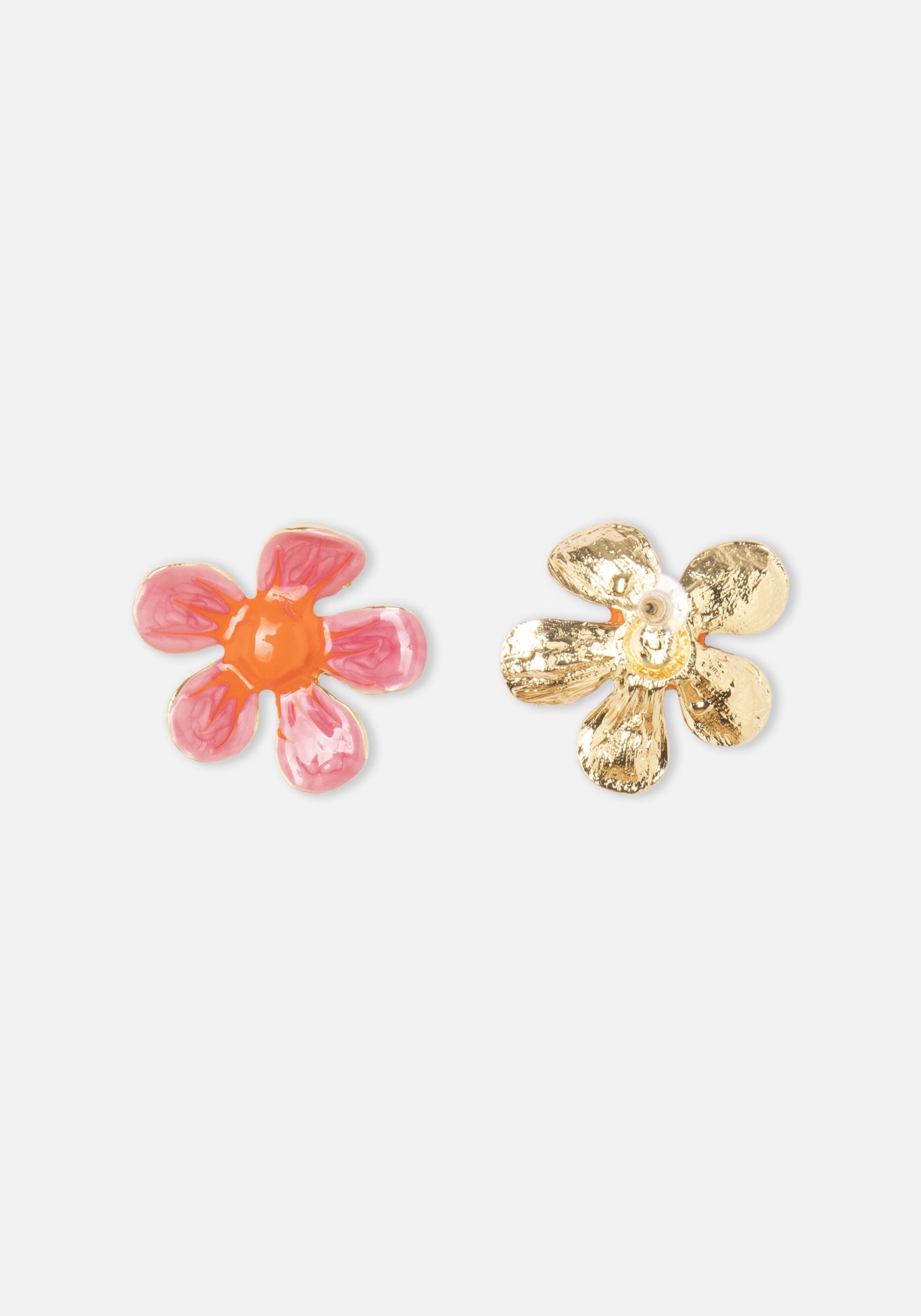 Boucles d'oreilles Fleur Rose