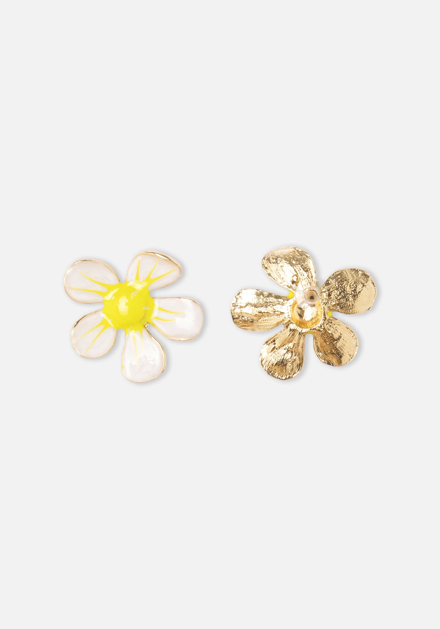 Boucles d'oreilles Fleur Blanche