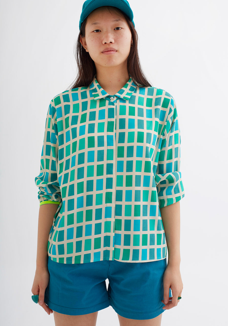 Chemise Pantone Turquoise