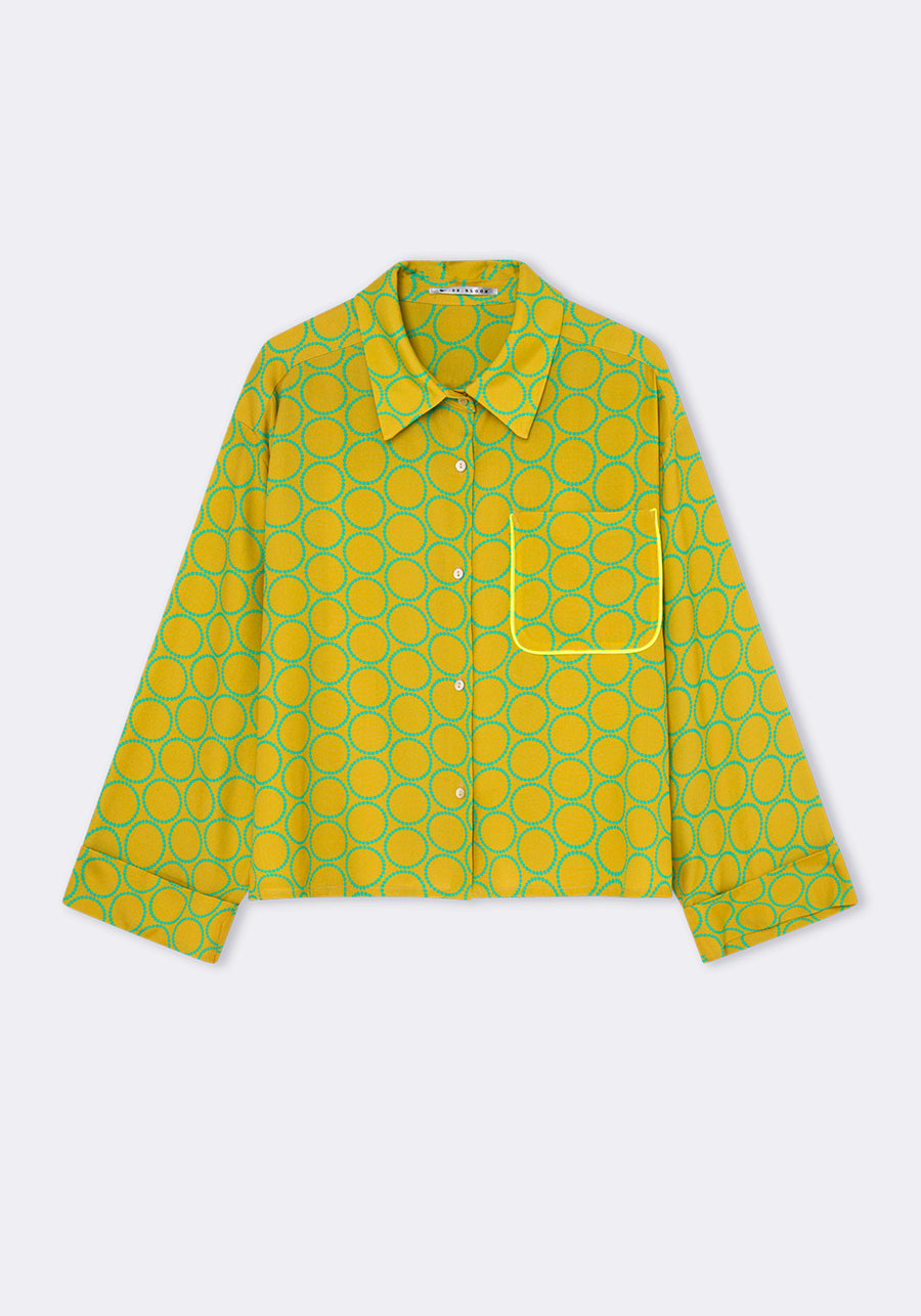Chemise Imprimée Smile Verte