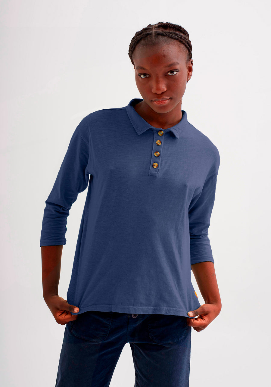 Polo Coton Bleu