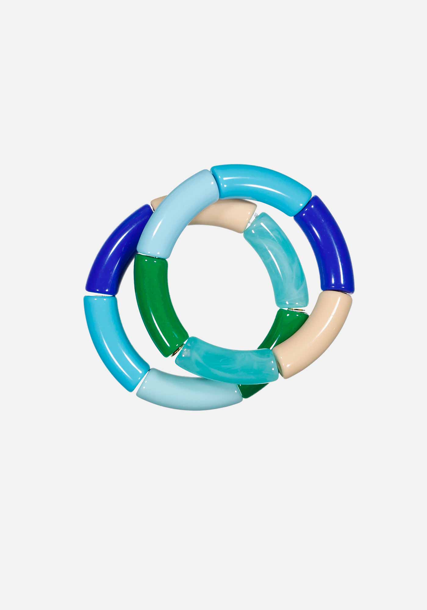 Bracelet en Résine Bleue