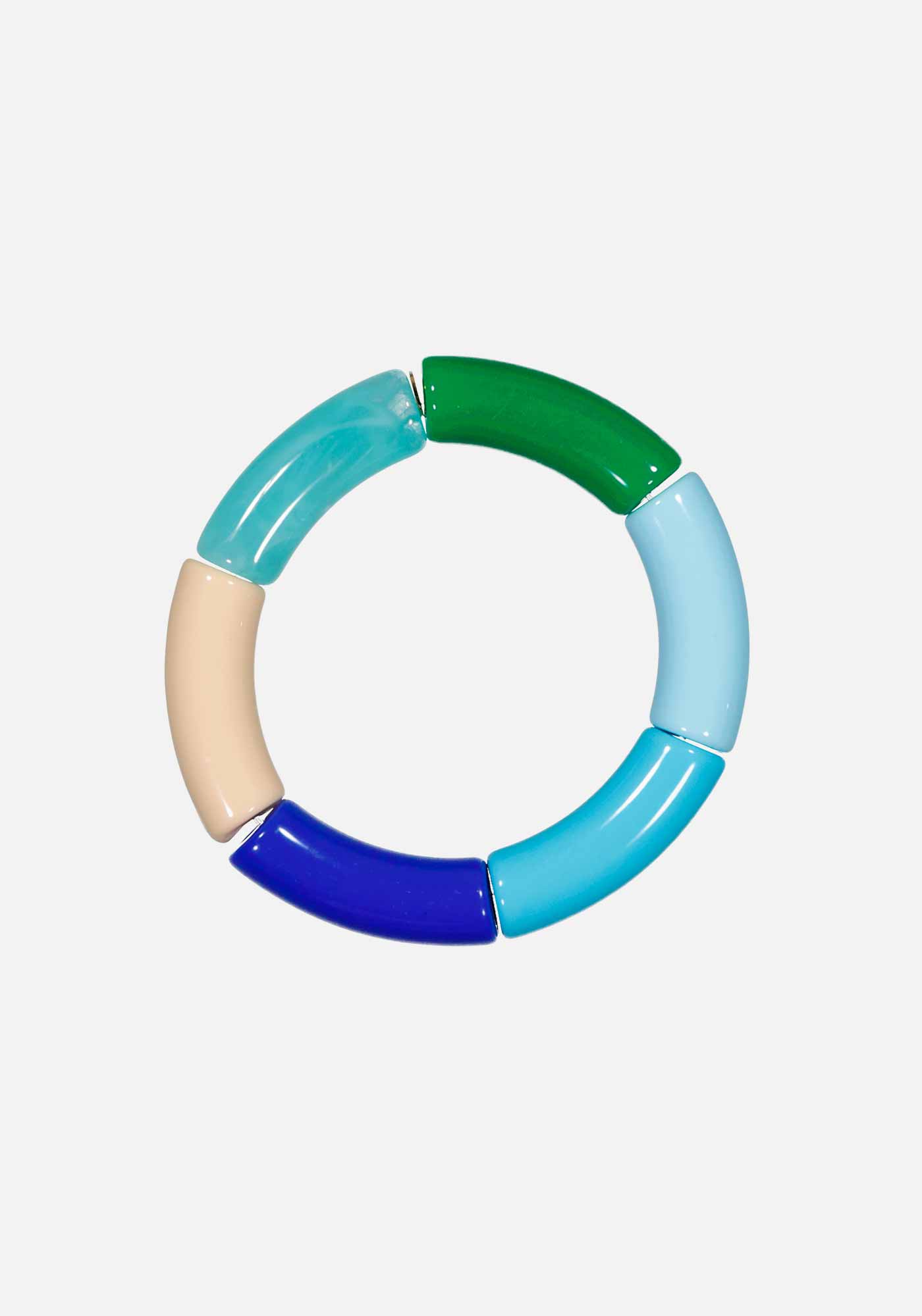 Bracelet en Résine Bleue