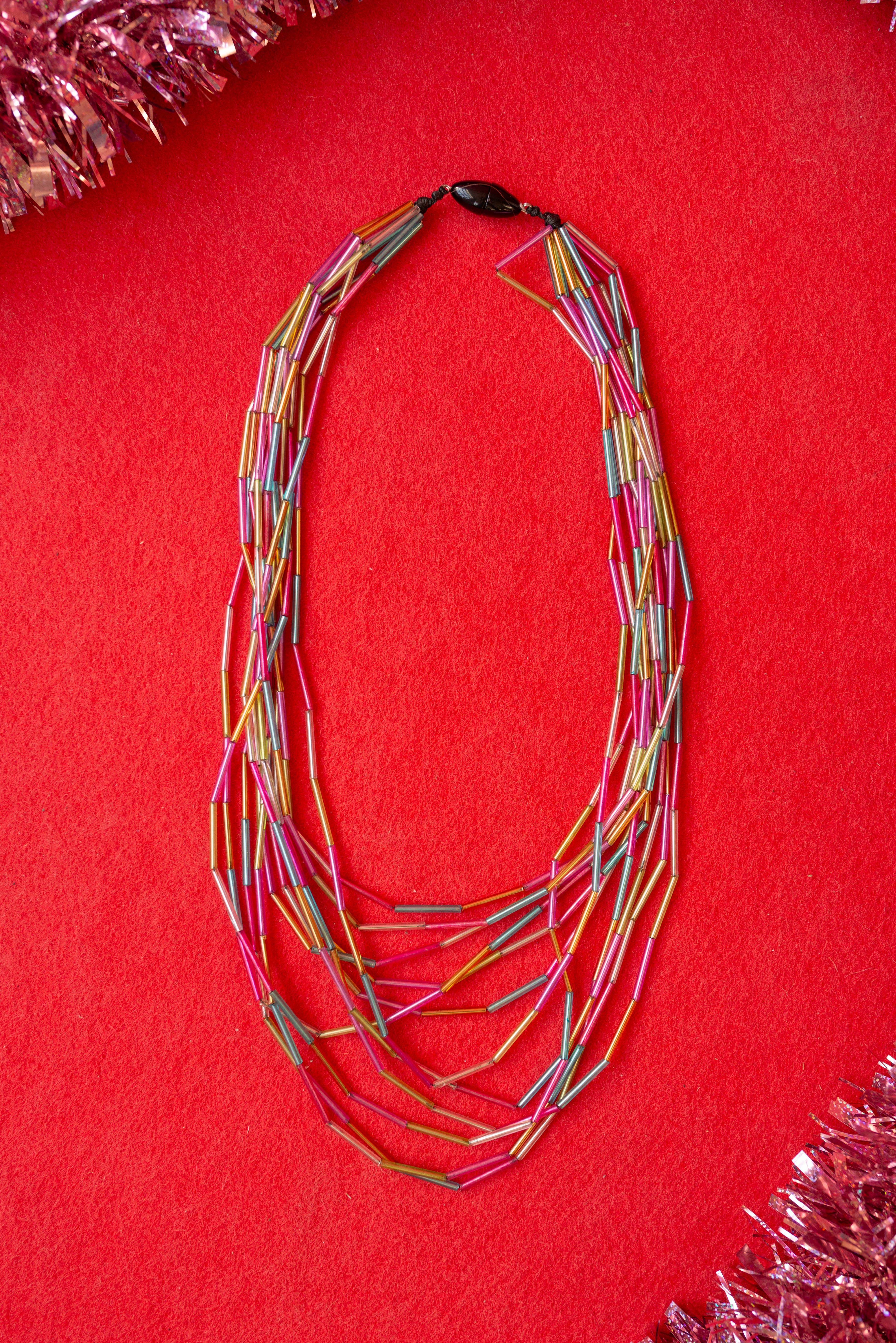 Collare Cristallo Multicolore