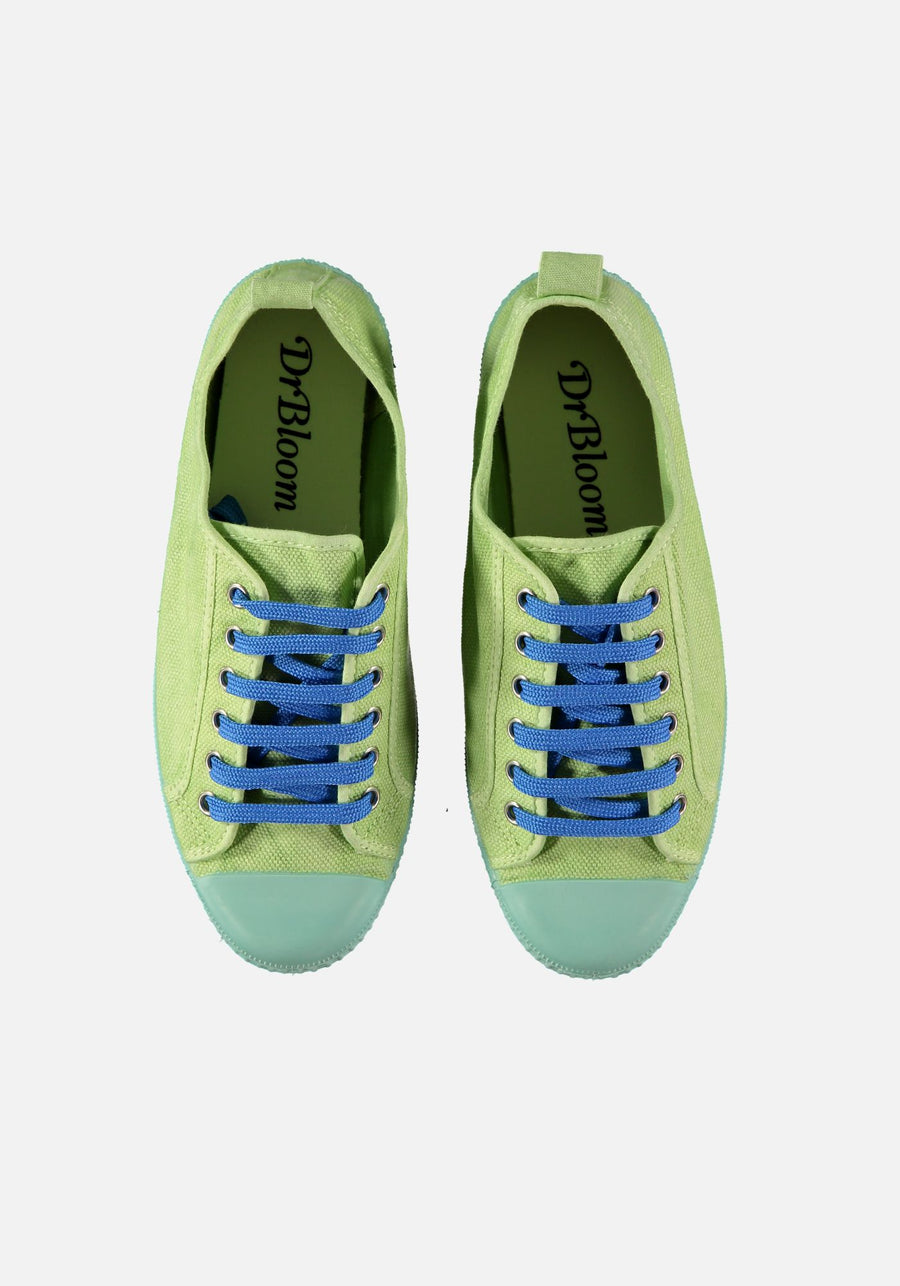 Baskets Bamba Vert et Bleu
