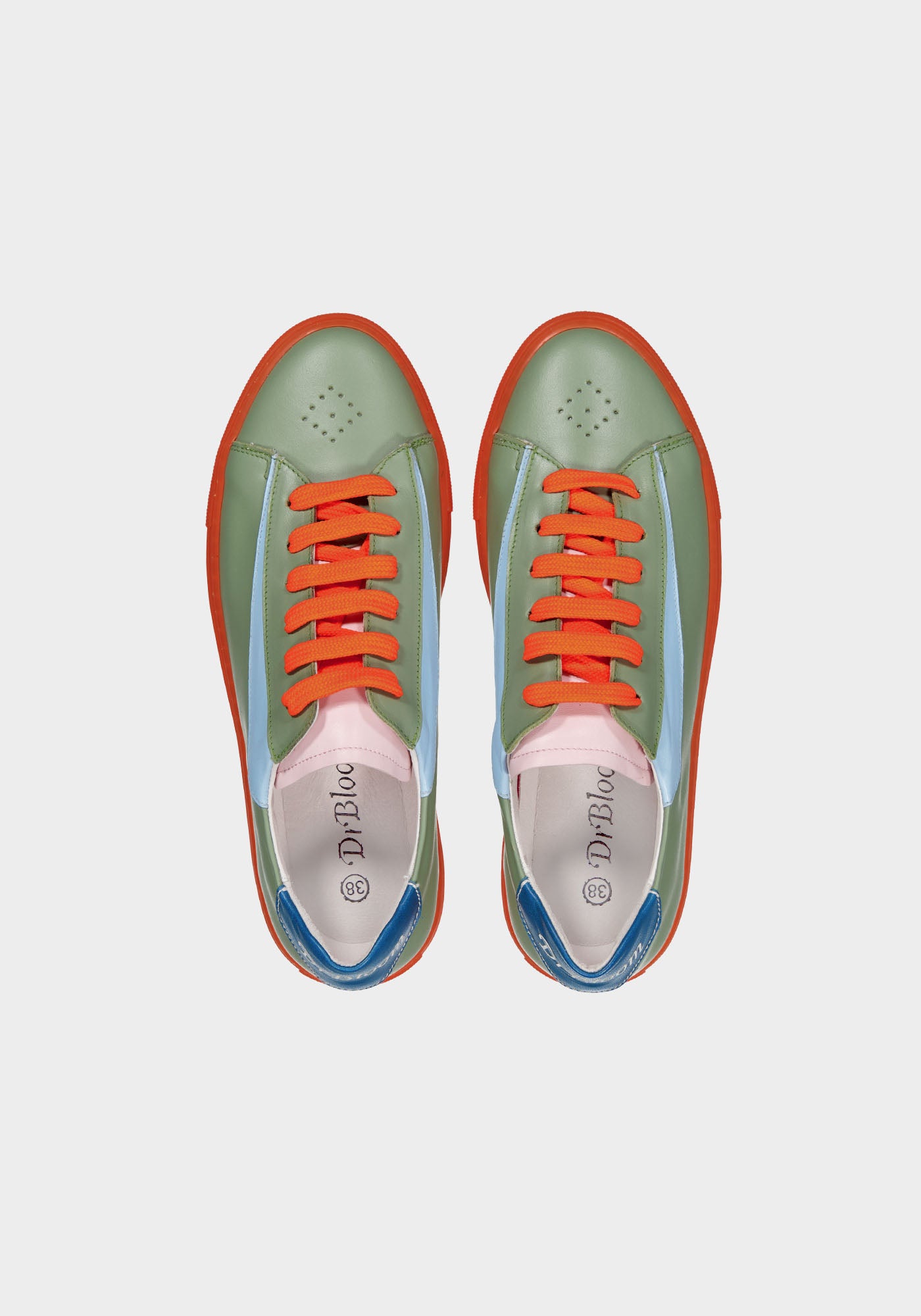 Baskets Vibe Cuir Vert